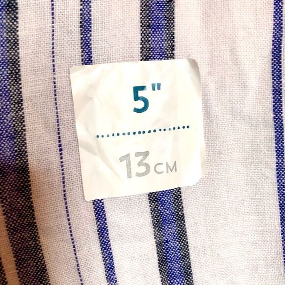 OLD NAVY - NWOT - L Sz 6 Blue Striped Linen Blend Shorts. So Cute! - Picture 5 of 11